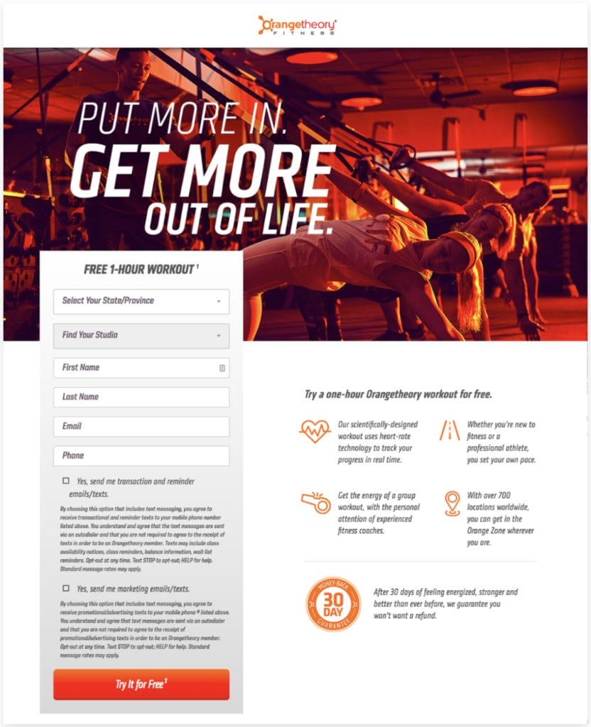 Orange Theory Free Class