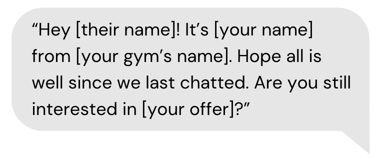 14 follow up with open leads message