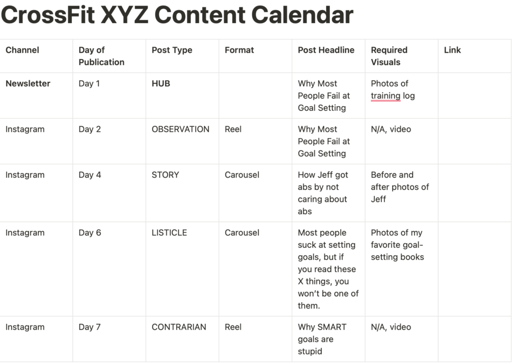 4 create a content calendar for your media