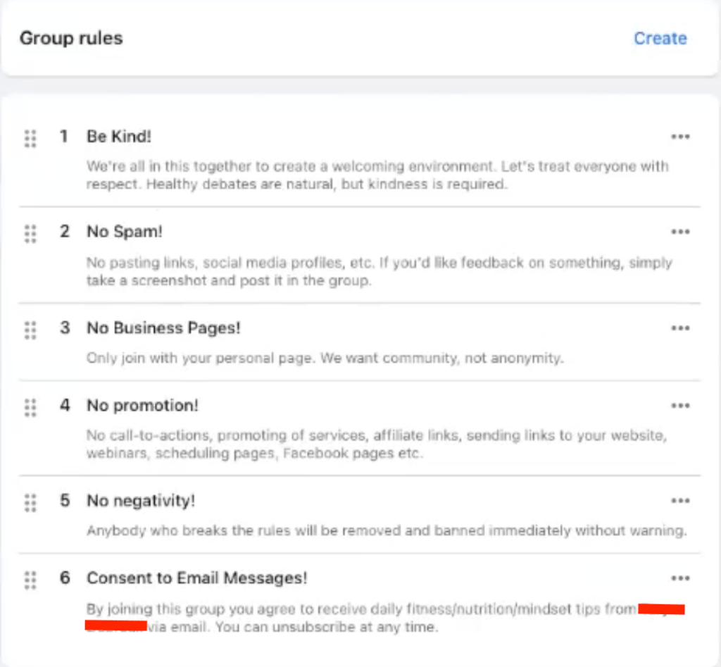 6 facebook group rules example 1 min