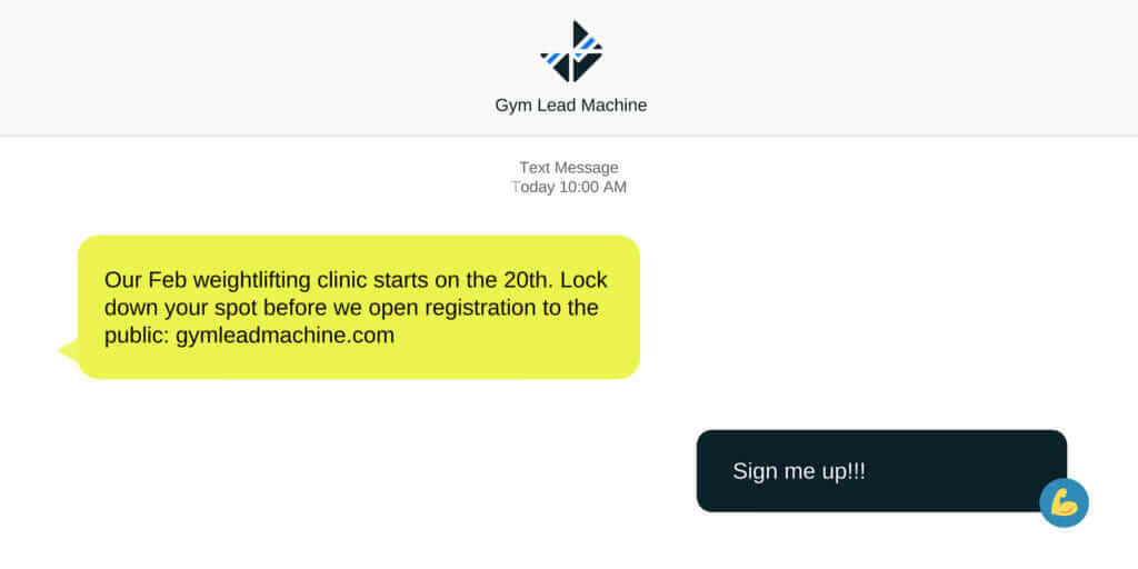 GYM SMS Marketing for Sales and Promotions 1