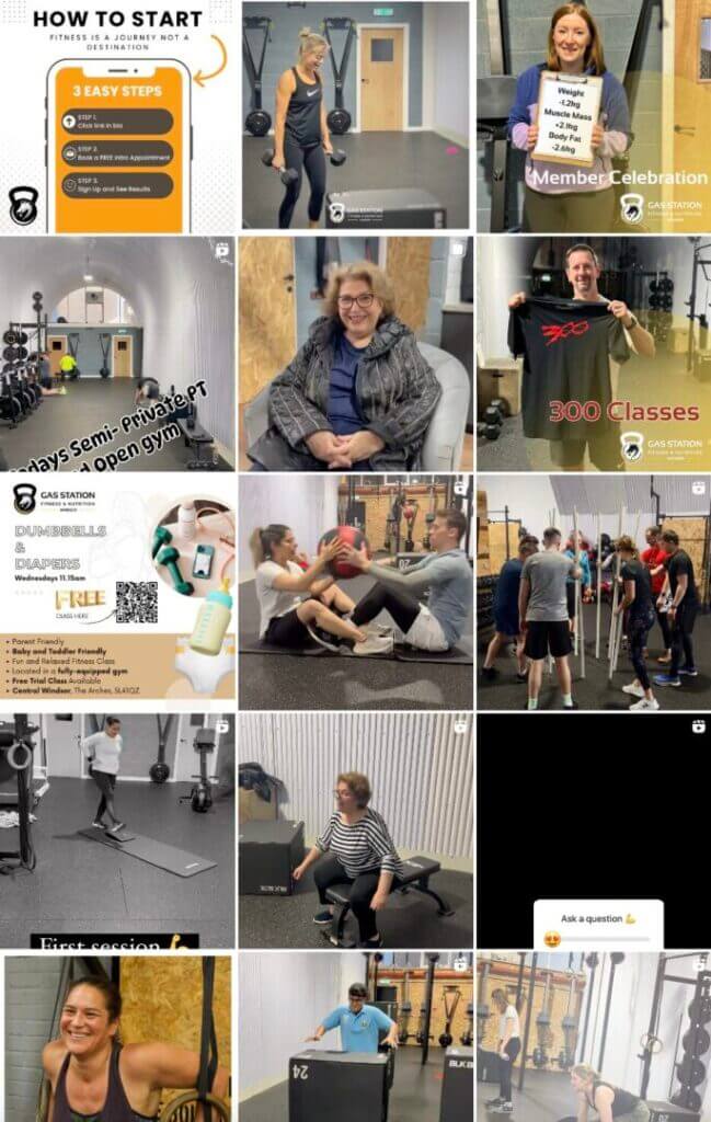 instagram posts to get attention to your gym