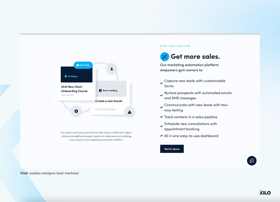 get more sales with Kilo GMS