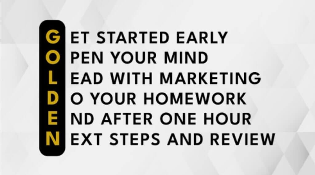 Chris Cooper GOLDEN 6 step framework