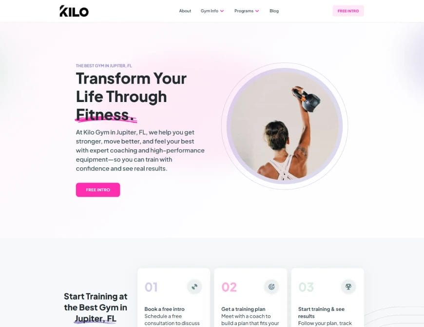 Gym Websites Kilo